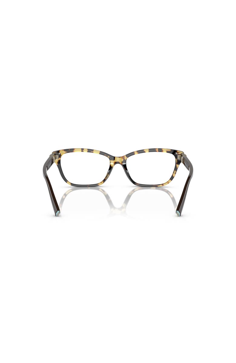 Tiffany & Co. 54mm Rectangle optical glasses, Alternate, color, Tortoise