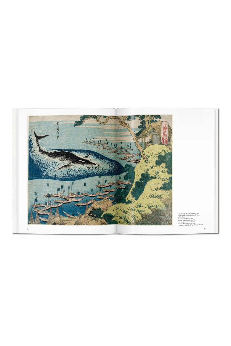 Hokusai Book, Alternate, color, White