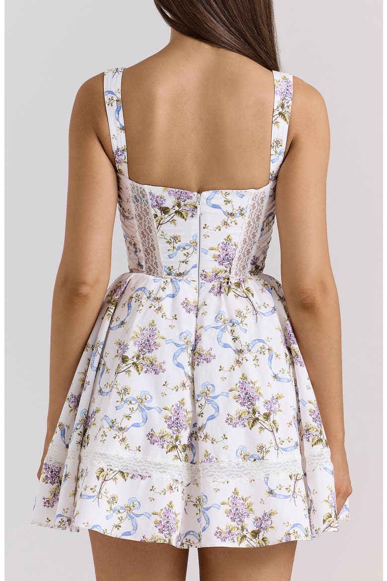 Kimmie Floral Minidress, Alternate, color, OFF WHITE FLORAL PRINT