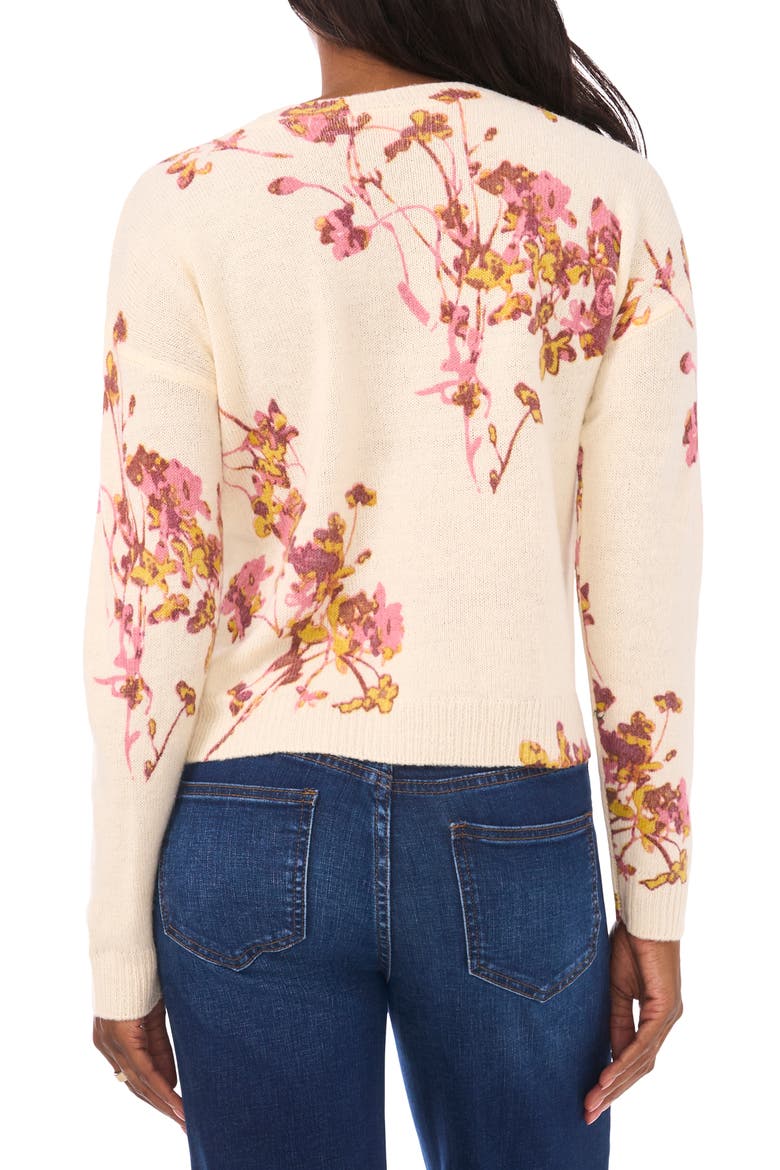 Electric Bouquet Sweater, Alternate, color, BIRCH
