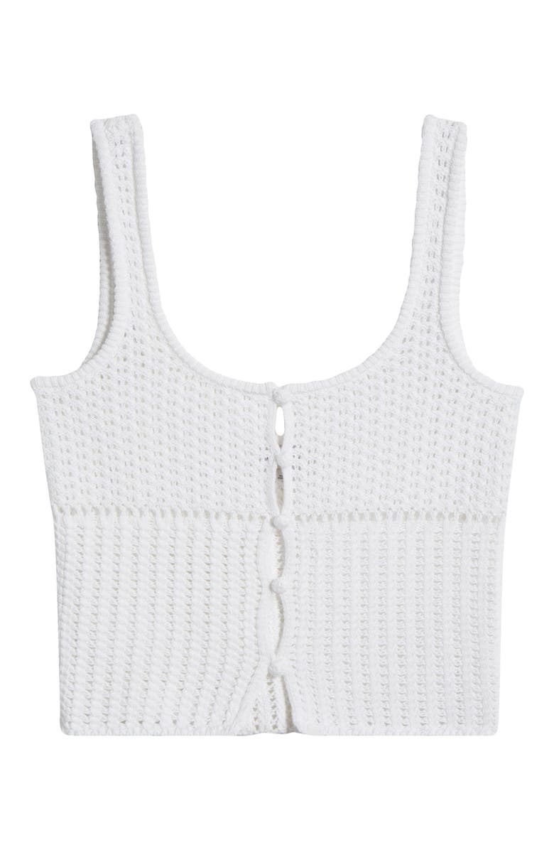 PacSun Mandy Open Stitch Knit Tank, Alternate, color, White