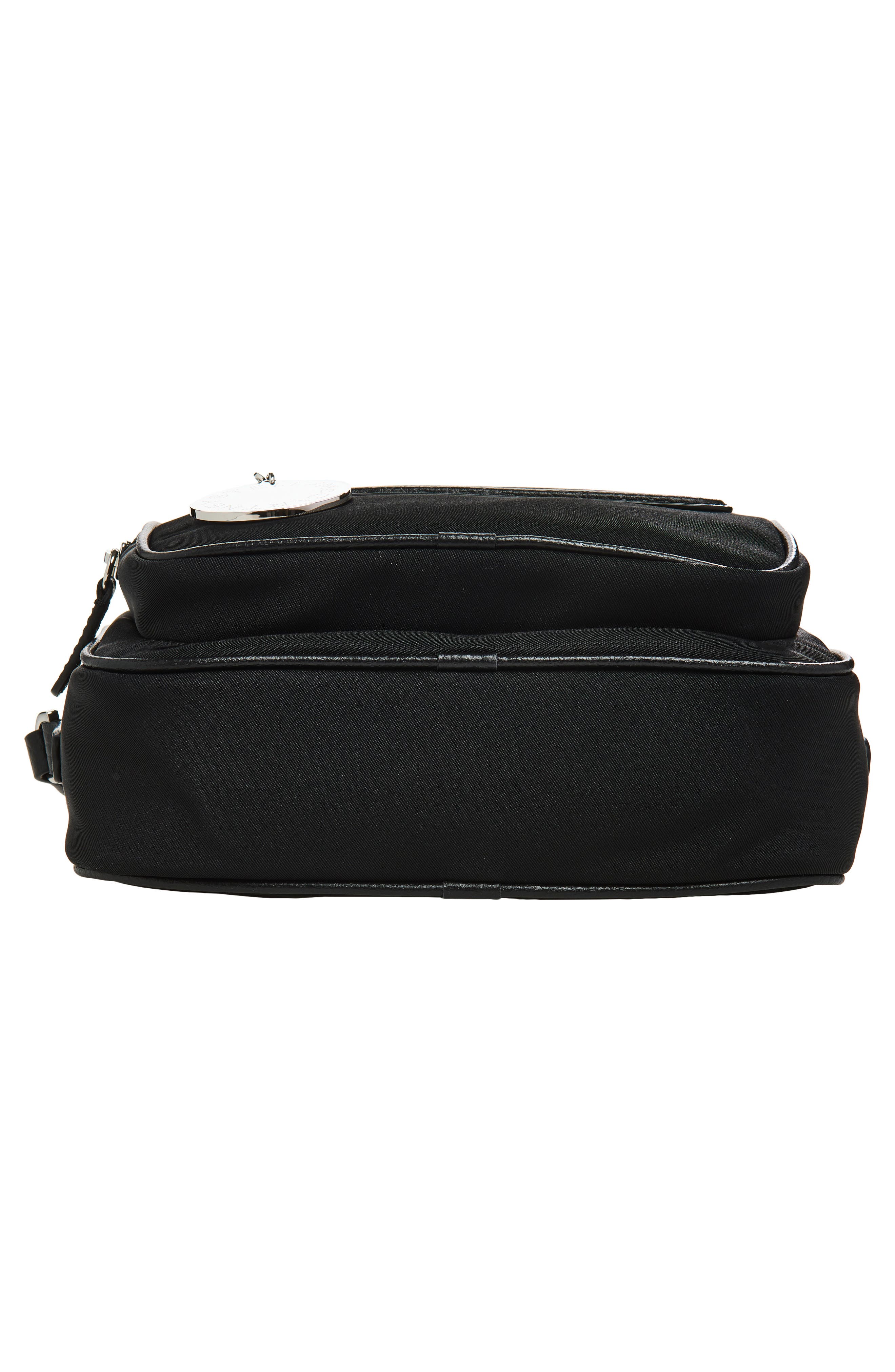 Stella McCartney Dartmoor Nylon Crossbody Bag, Alternate, color, Ultra Black