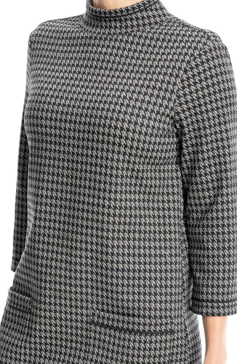 MAX STUDIO Houndstooth Knit Shift Dress, Alternate, color, 