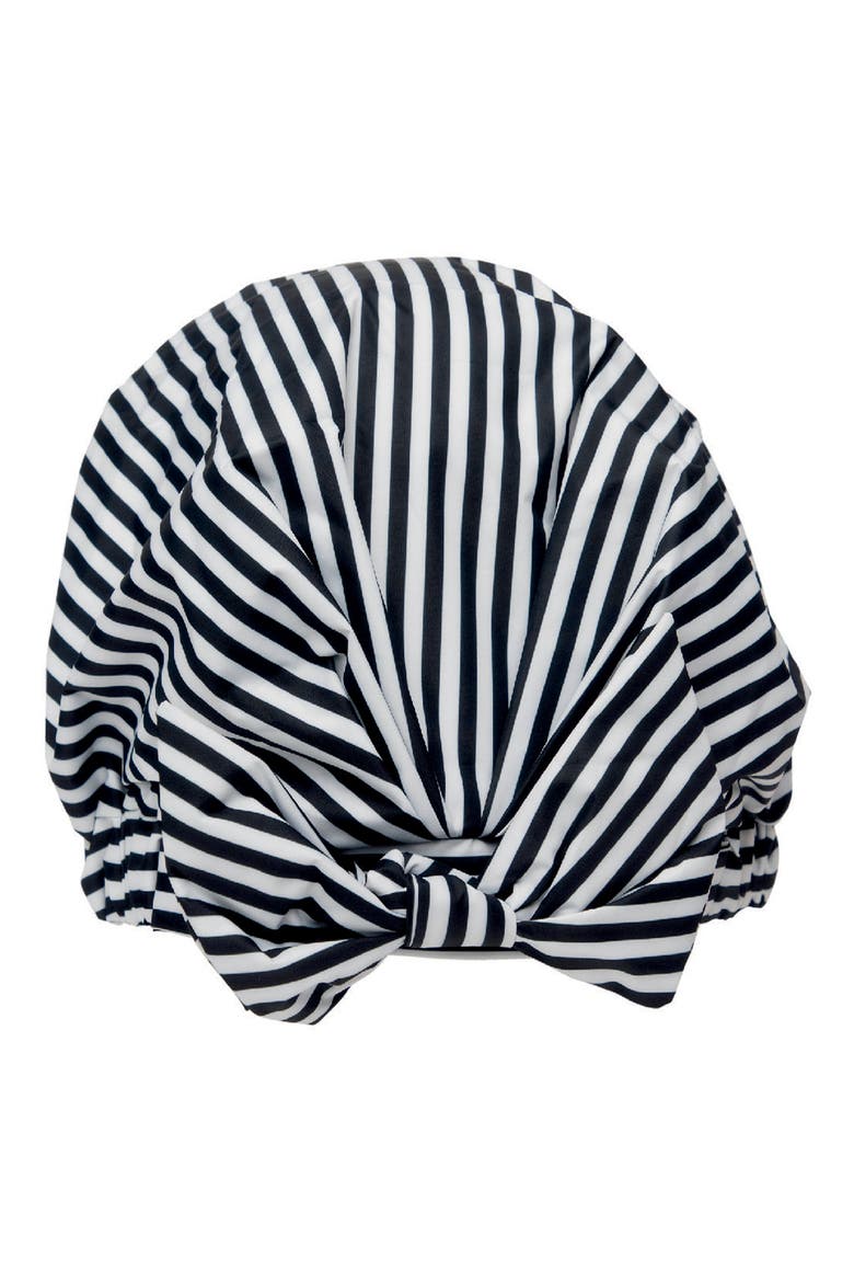 Luxe Shower Cap, Main, color, STRIPE
