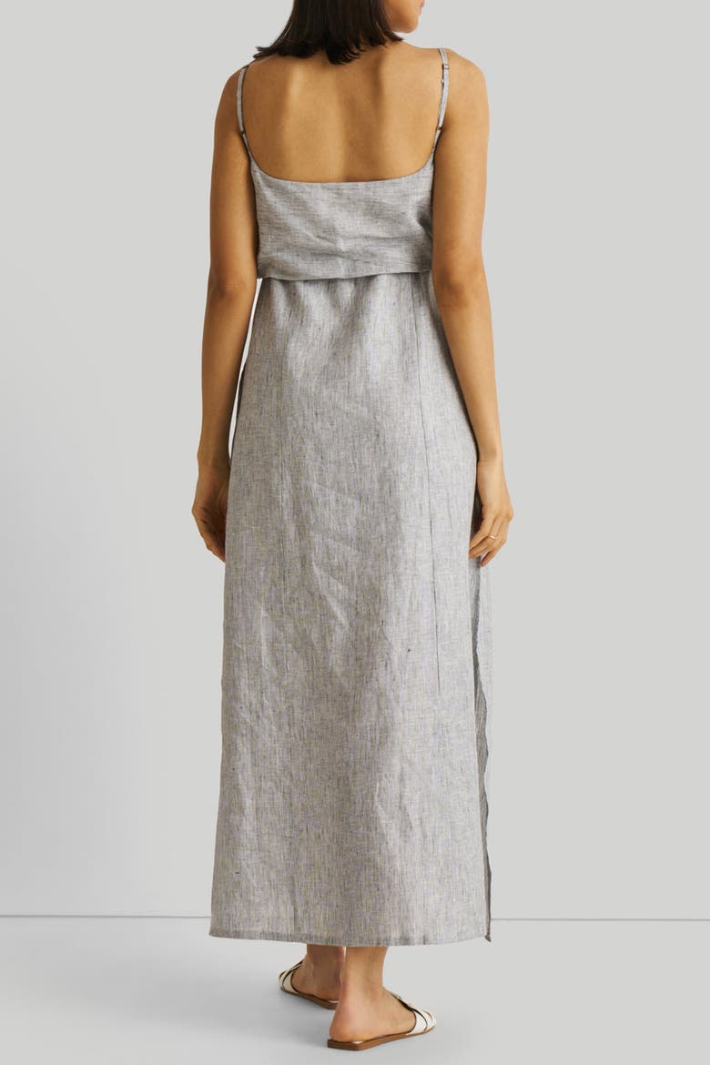 Strappy Maxi Dress, Alternate, color, Pin-striped