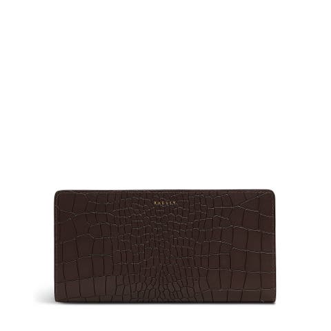 Coin Street - Faux Croc Large Bifold Wallet