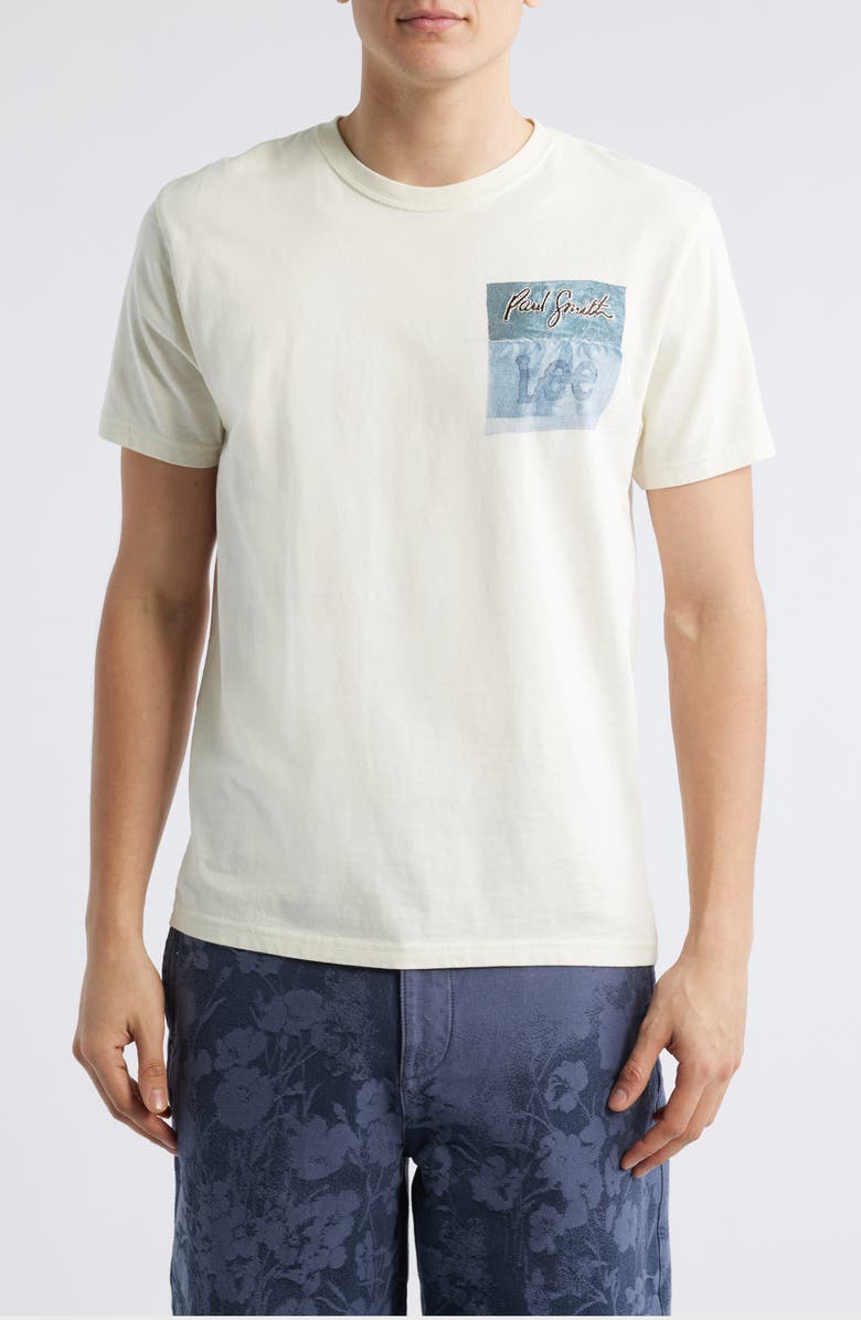 Paul Smith + Lee Logo Graphic Cotton T-Shirt, Main, color,
