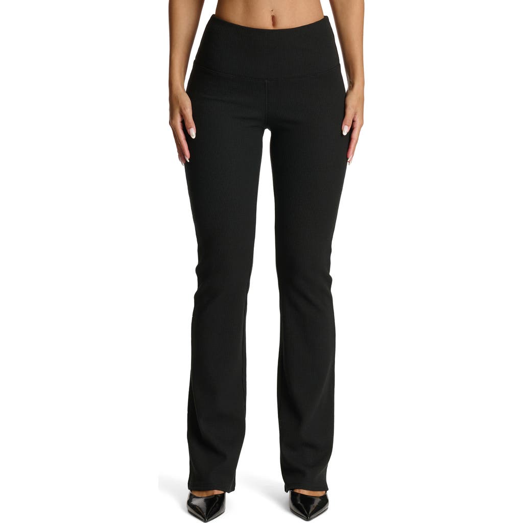 Naked Wardrobe High Waist Bootcut Pants In Black