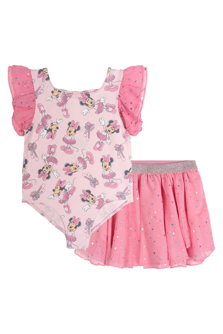Minnie Mouse Gymnastics 2-Piece Leotard and Skirt Set, Main, color, Minnie Mouse Pink