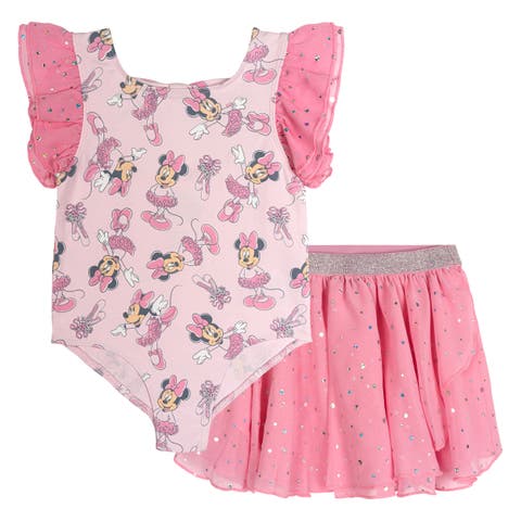 Minnie Mouse Gymnastics 2-Piece Leotard and Skirt Set (Toddler & Little Kid)