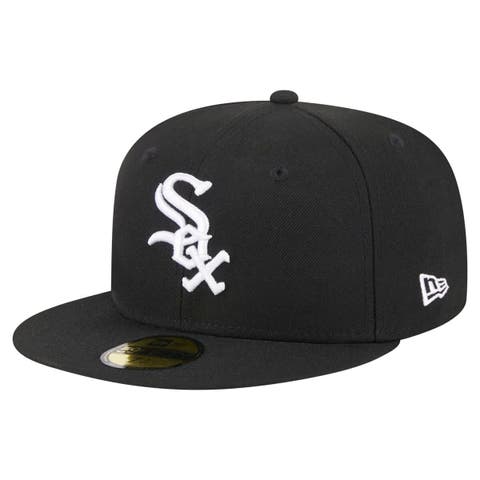 Men's Black Chicago White Sox Script Trucker Adjustable Hat