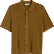 Madewell Nile Stitch Button-Up Sweater Polo