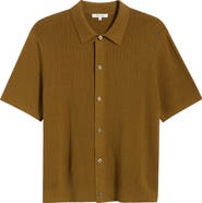 Madewell Nile Stitch Button-Up Sweater Polo