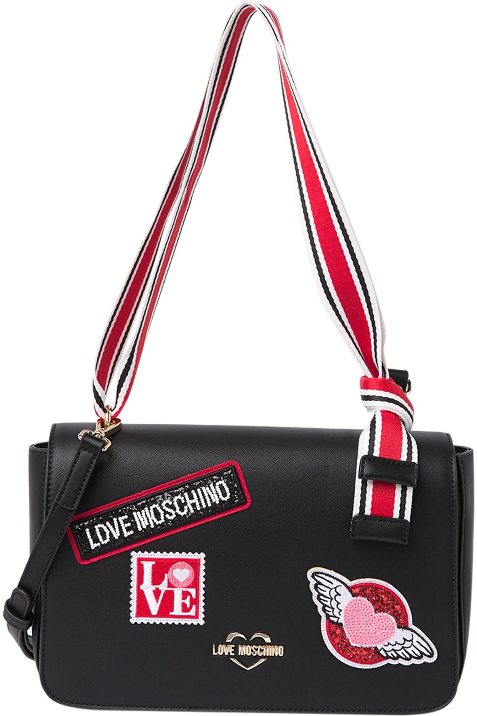 Patchwork Interrior Love Moschino Patchwork Crossbody Bag (Men) | Nordstromrack