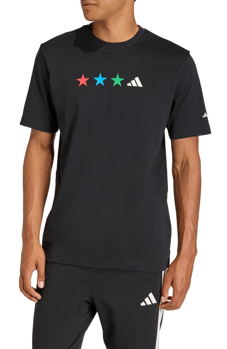 adidas FIFA World Cup Cotton Graphic T-Shirt, Main, color, Black