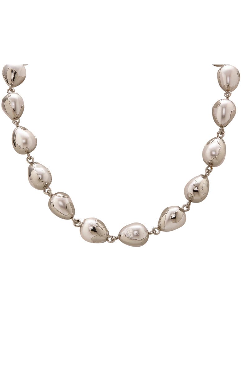 Dhwani Bhansal LUNA NECKLACE, Alternate, color, White Rhodium Plated