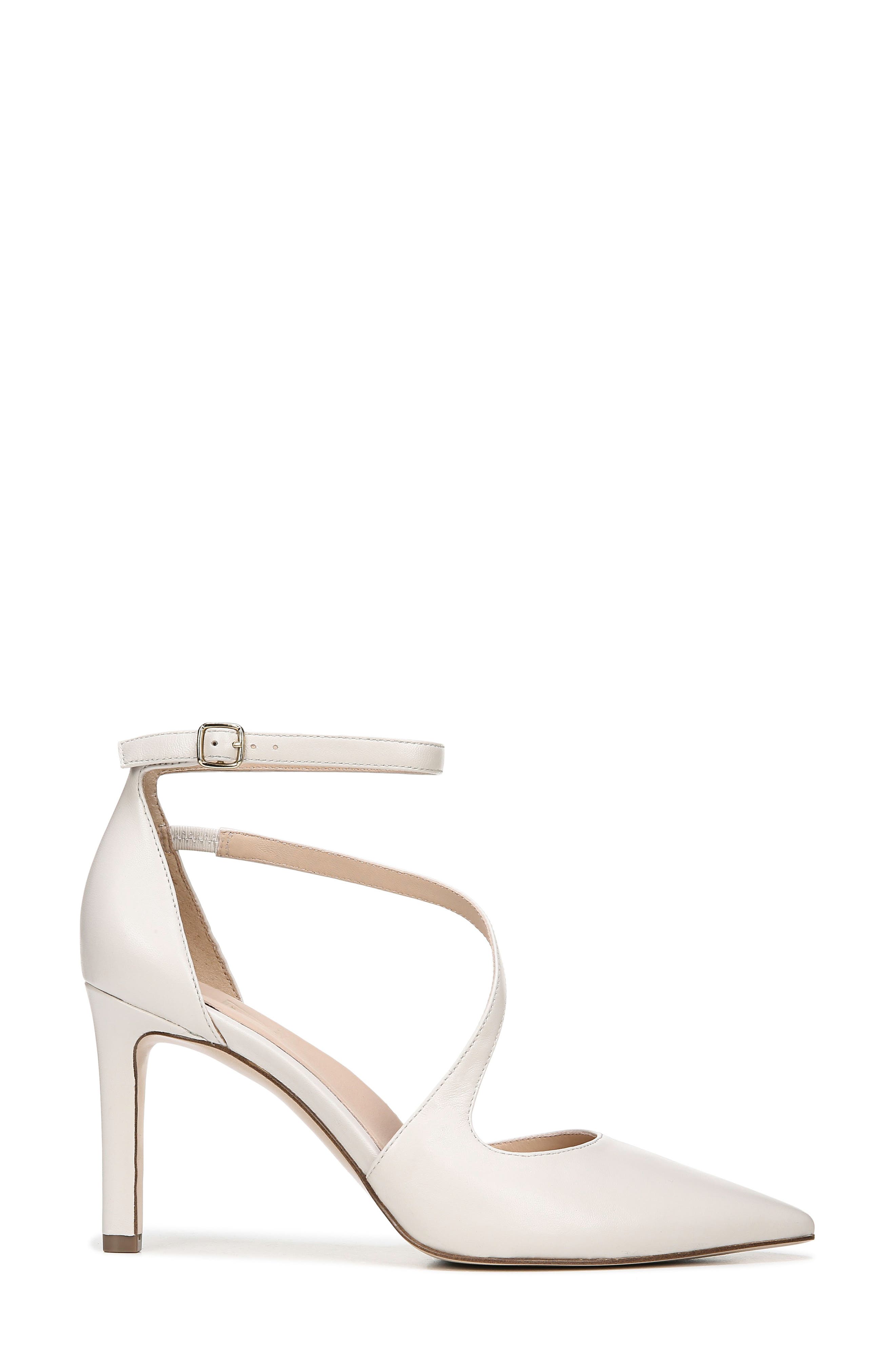 Abilyn Ankle Strap Pump, Alternate, color, ALABASTER LEATHER