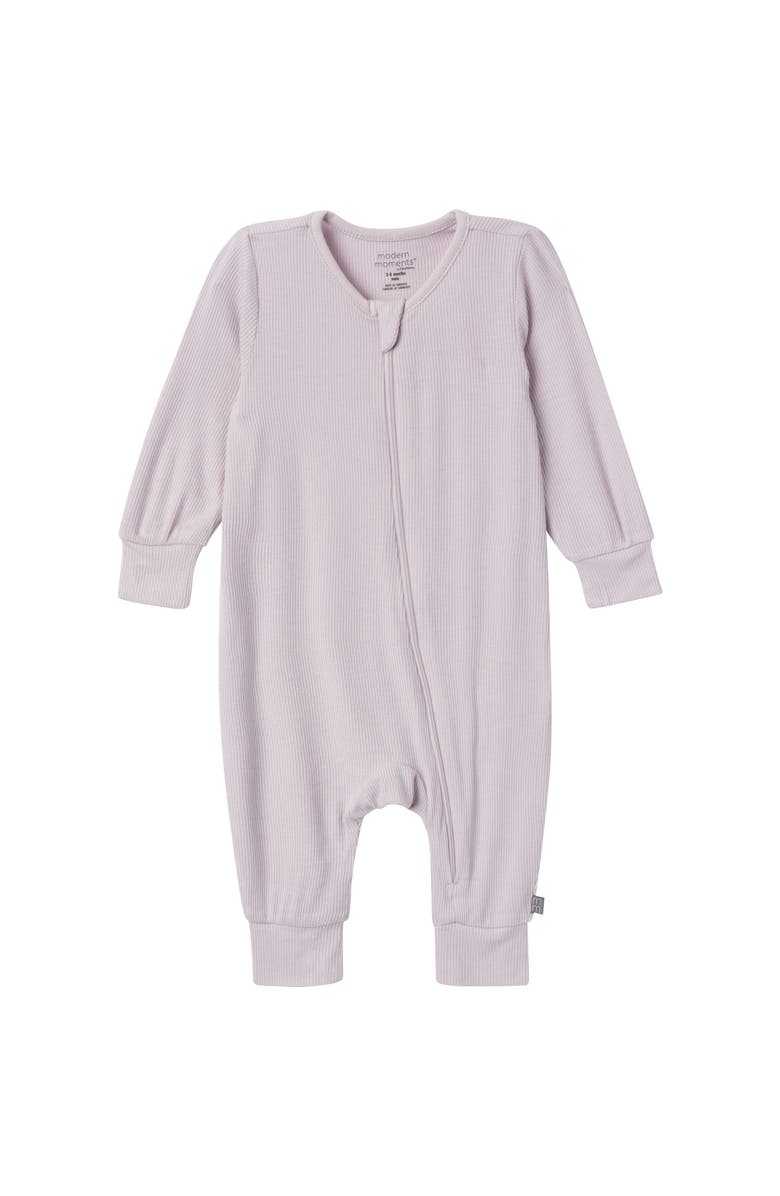Modern Moments<sup>™</sup> by Gerber 2-Pack Baby Girls Ivory Seashells Footless Coveralls, Alternate, color, Seashells
