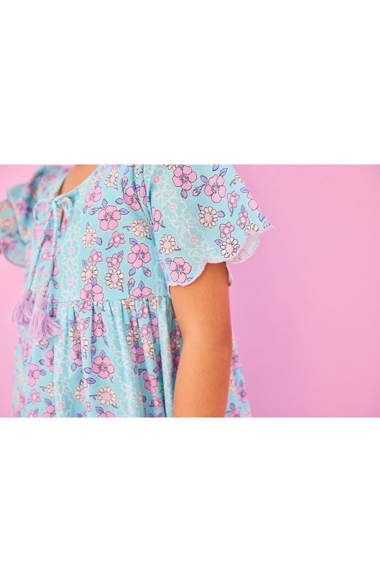 BISBY Kids' Riviera Dress, Alternate, color, Marguerite Floral Aqua