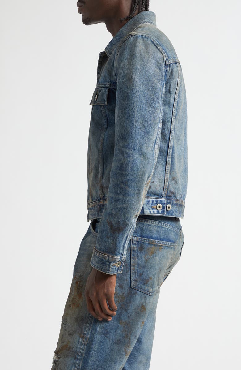 Rick Owens DRKSHDW Denim Trucker Jacket, Alternate, color, Vintage Wash