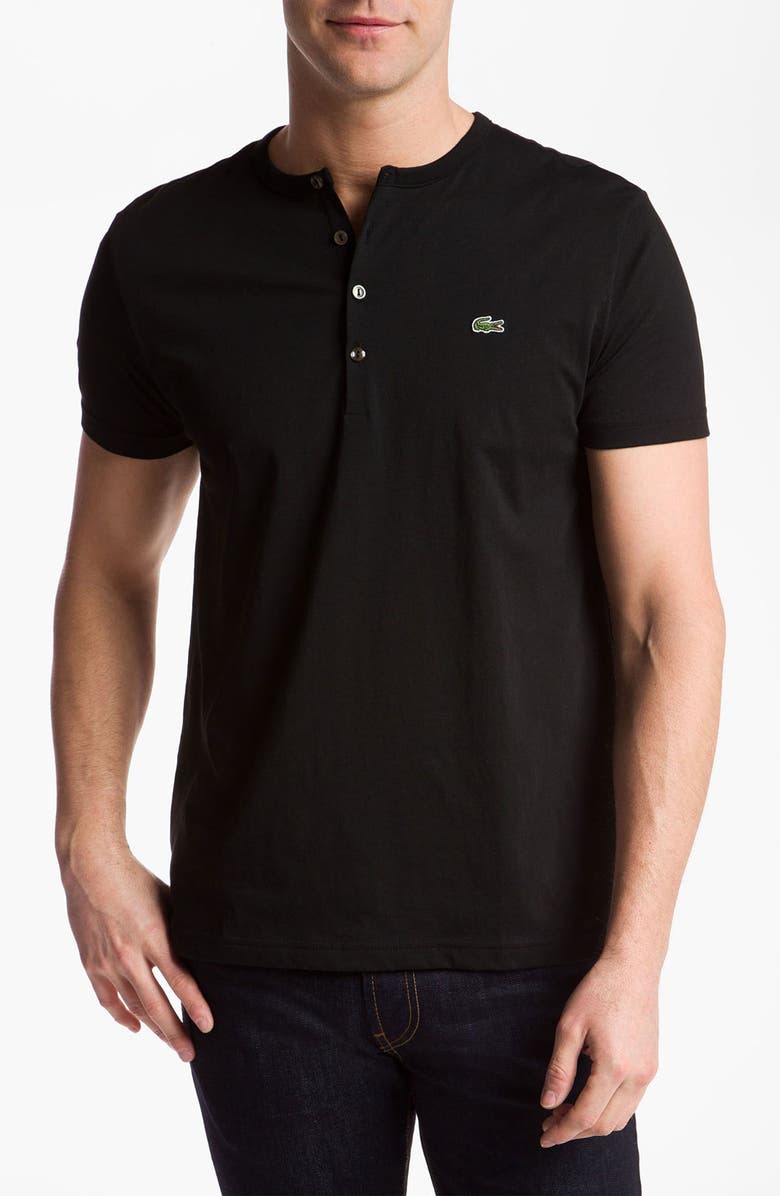Lacoste Short Sleeve Henley T-Shirt, Main, color, 