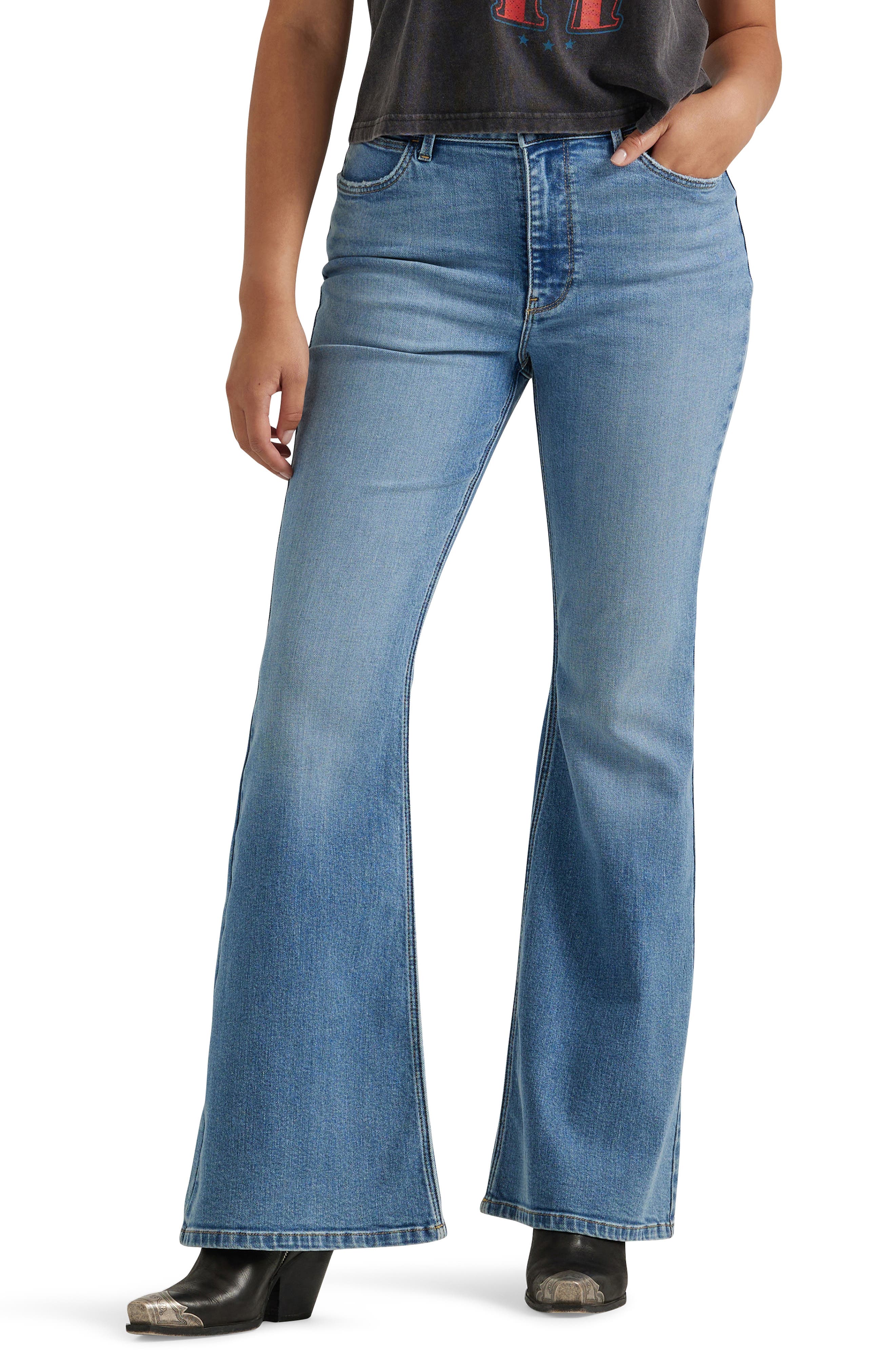 High Waist Flare Jeans