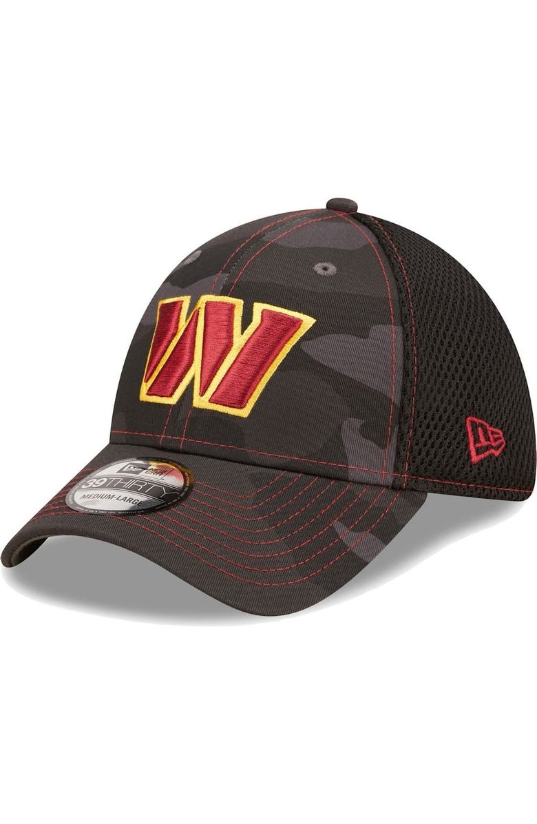 New Era Men's New Era Camo/Black Washington Commanders Logo Neo 39THIRTY Flex Hat, Main, color,