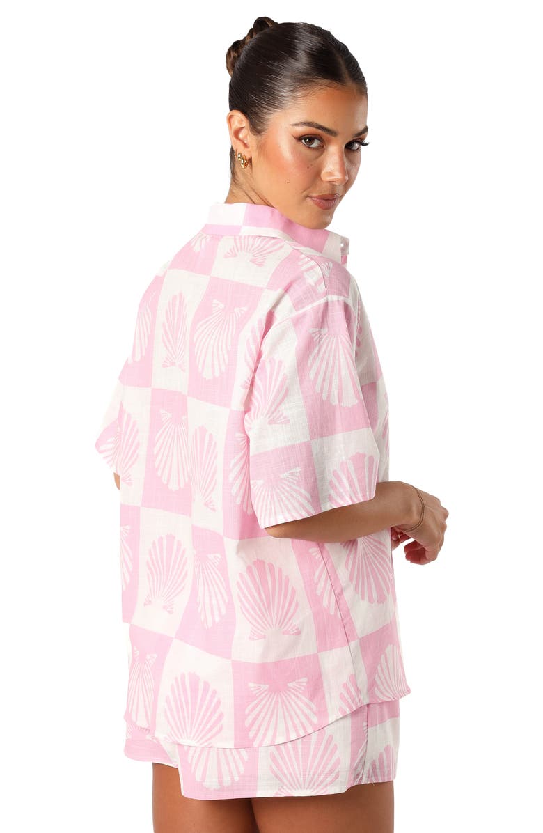 Petal & Pup Harvey Cotton Button-Up Shirt & Shorts Set, Alternate, color,