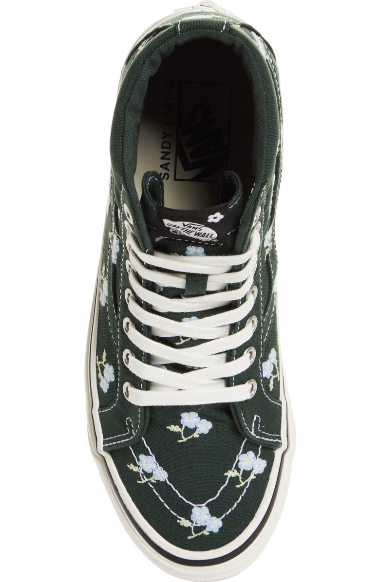 Vans X Sandy Liang Sk8-Hi 38 DX Embroidered High Top Platform Sneaker, Alternate, color, Natural