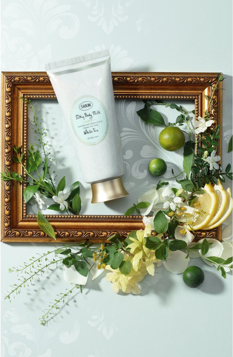 SABON Silky Body Milk Delicate Jasmine 200mL, Alternate, color, White Tea