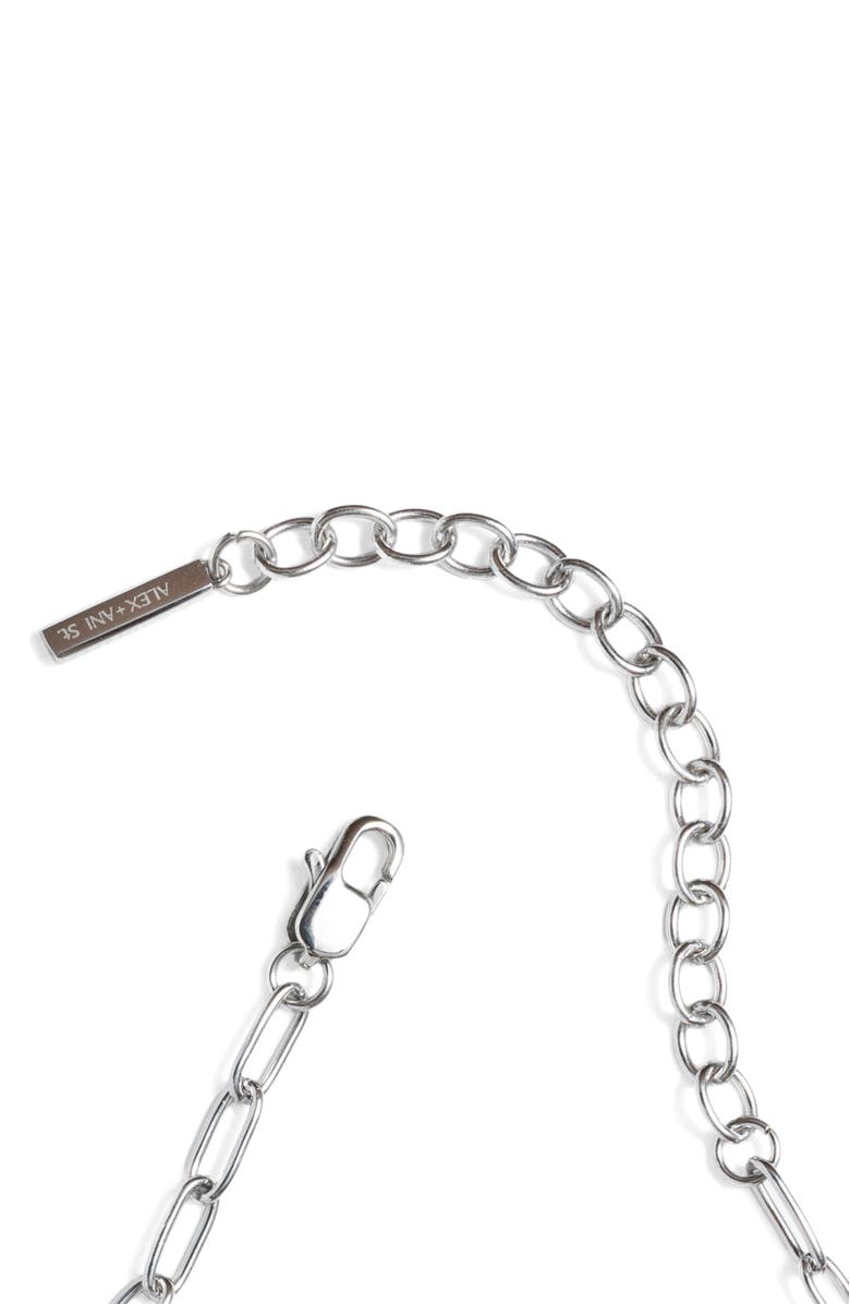 Alex and Ani Paperclip Layering Necklace, Alternate, color, Silver