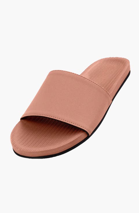 Responsibly-Made Tire Sole Slide Sandals (Female)