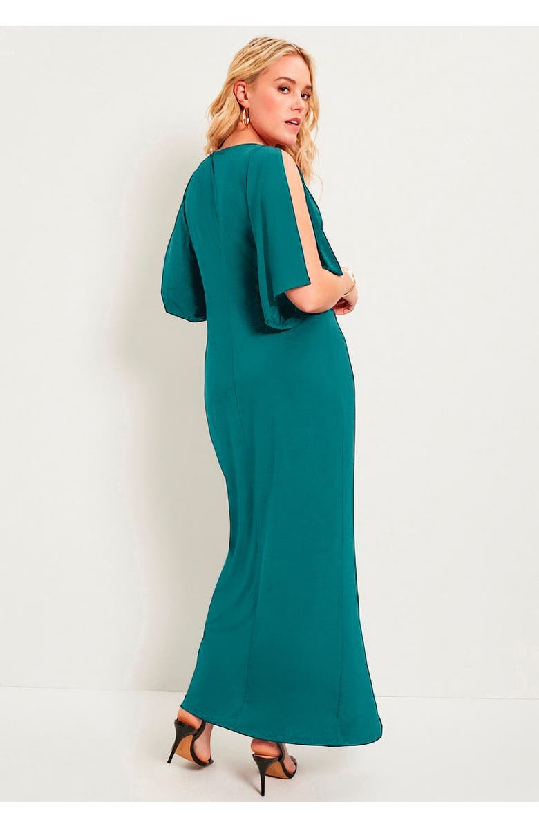 June + Vie Twist-Front Dress, Alternate, color, Black