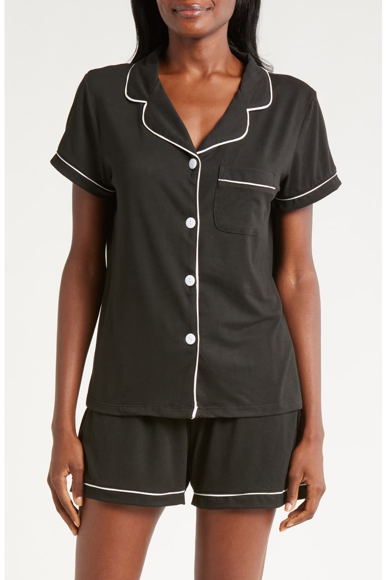 Dixie Short Pajamas, Main, color, BLACK