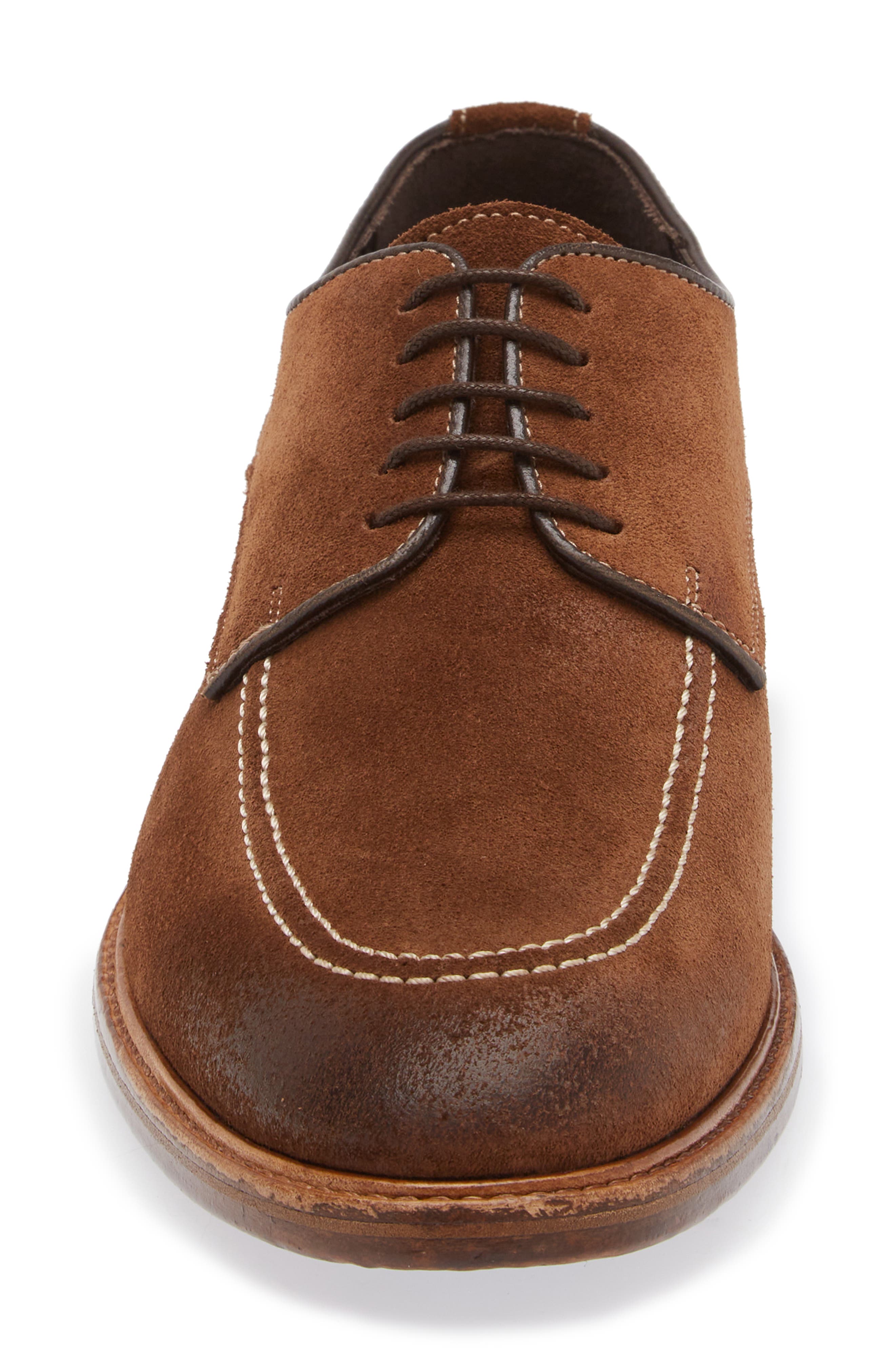 Crosby Square Croft Apron Toe Derby, Alternate, color, Cigar Suede