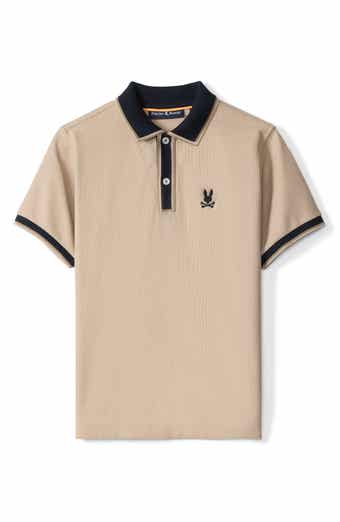 Psycho Bunny Kids' Kent Cotton Piqué Knit Polo