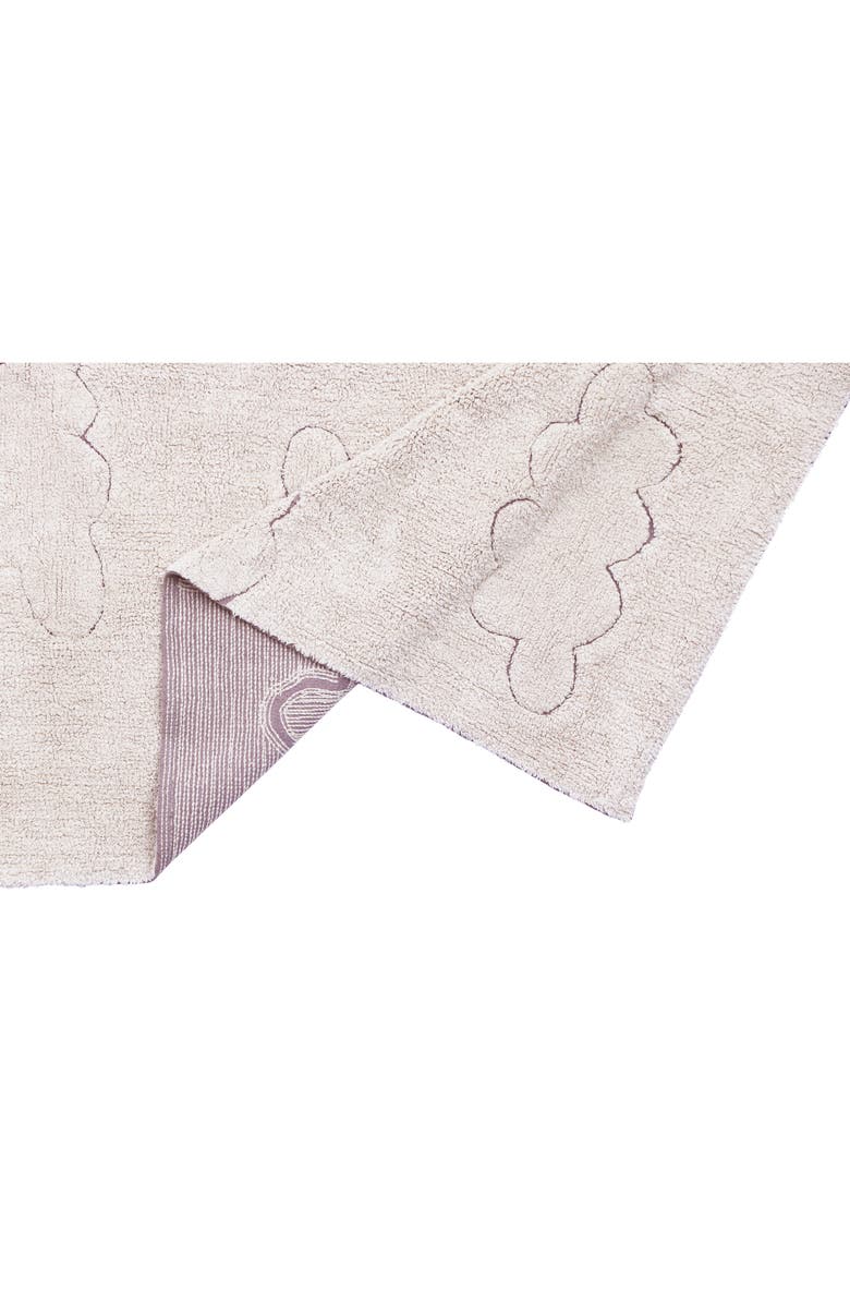 Lorena Canals RugCycled Clouds Washable Cotton Blend Rug, Alternate, color, Natural Rugcycled Yarn