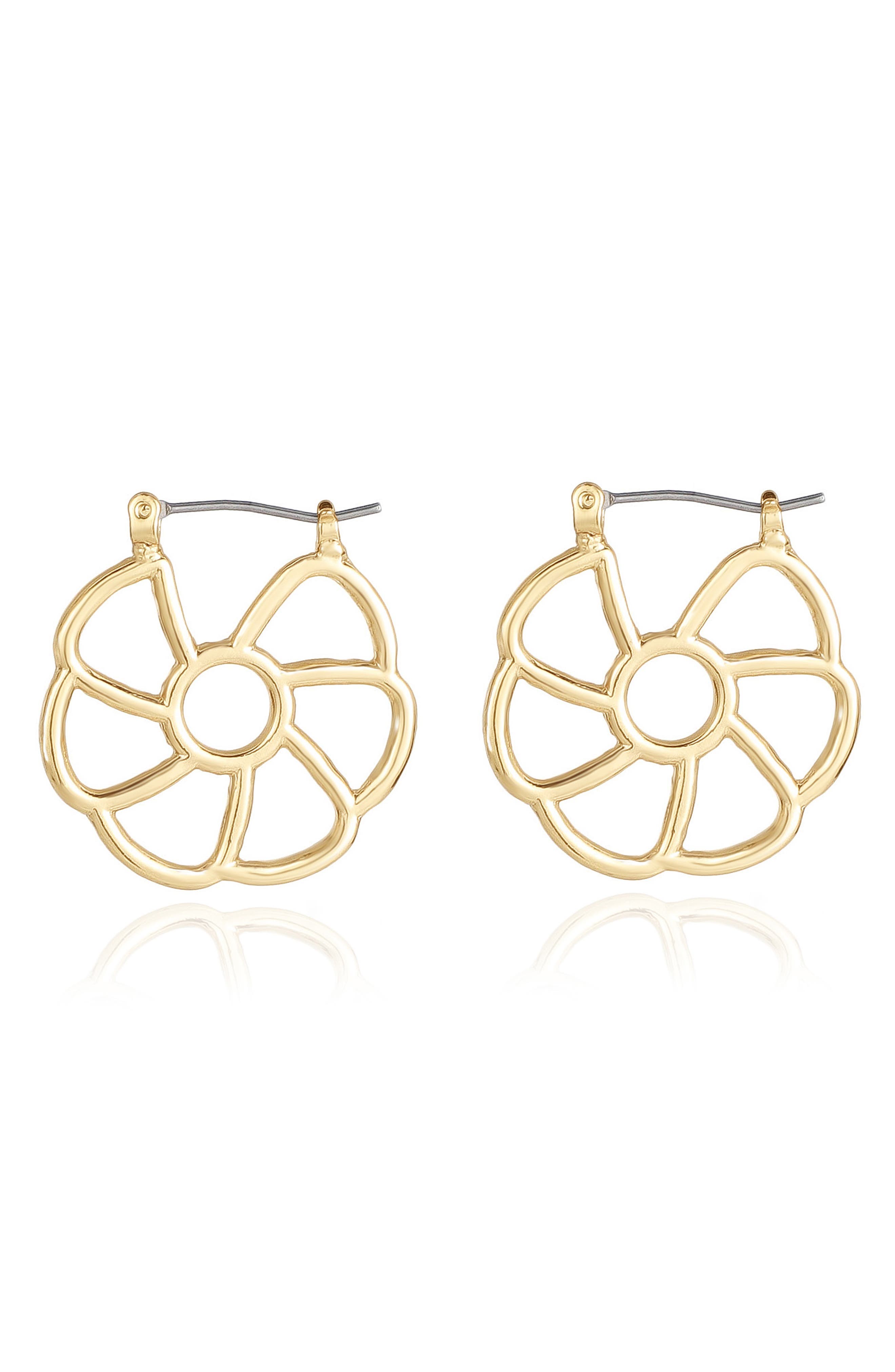Ettika Flower Cutout Earrings