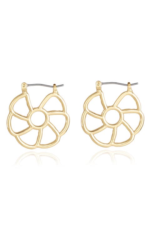 Flower Cutout Earrings