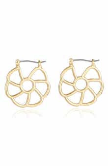 Ettika Flower Cutout Earrings