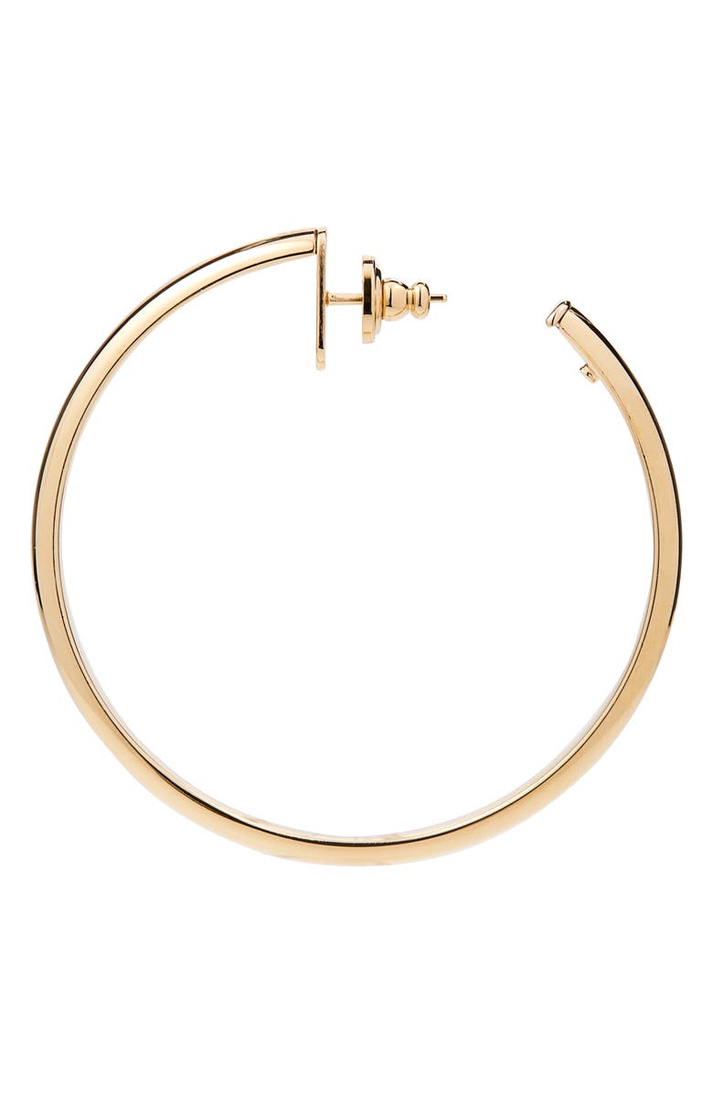 Valentino Garavani Hoop Earrings, Alternate, color, Oro/ Crystal