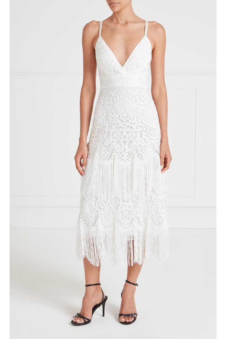 Cordelle Tassel Dress, Main, color, White
