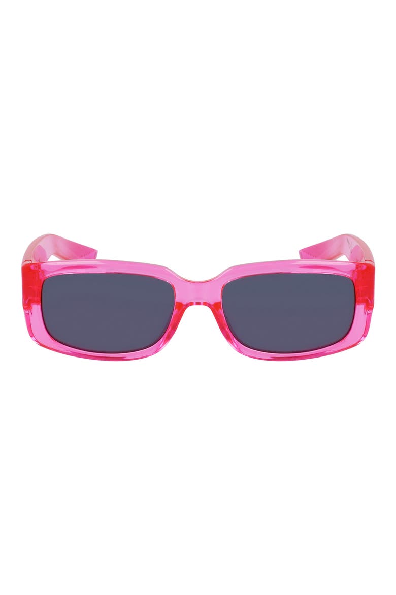 Variant I 56mm Rectangle Sunglasses, Main, color, LASER FUCHSIA / GREY
