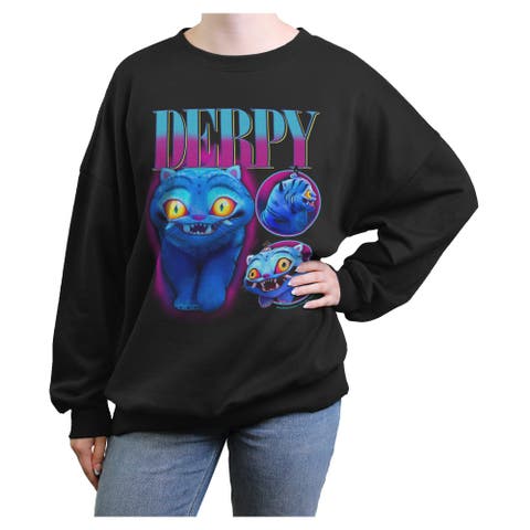Junior's KPop Demon Hunters Supernatural Derpy Montage  Sweatshirt