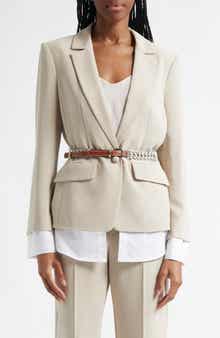 Cinq à Sept Vittoria Layered Belted Jacket