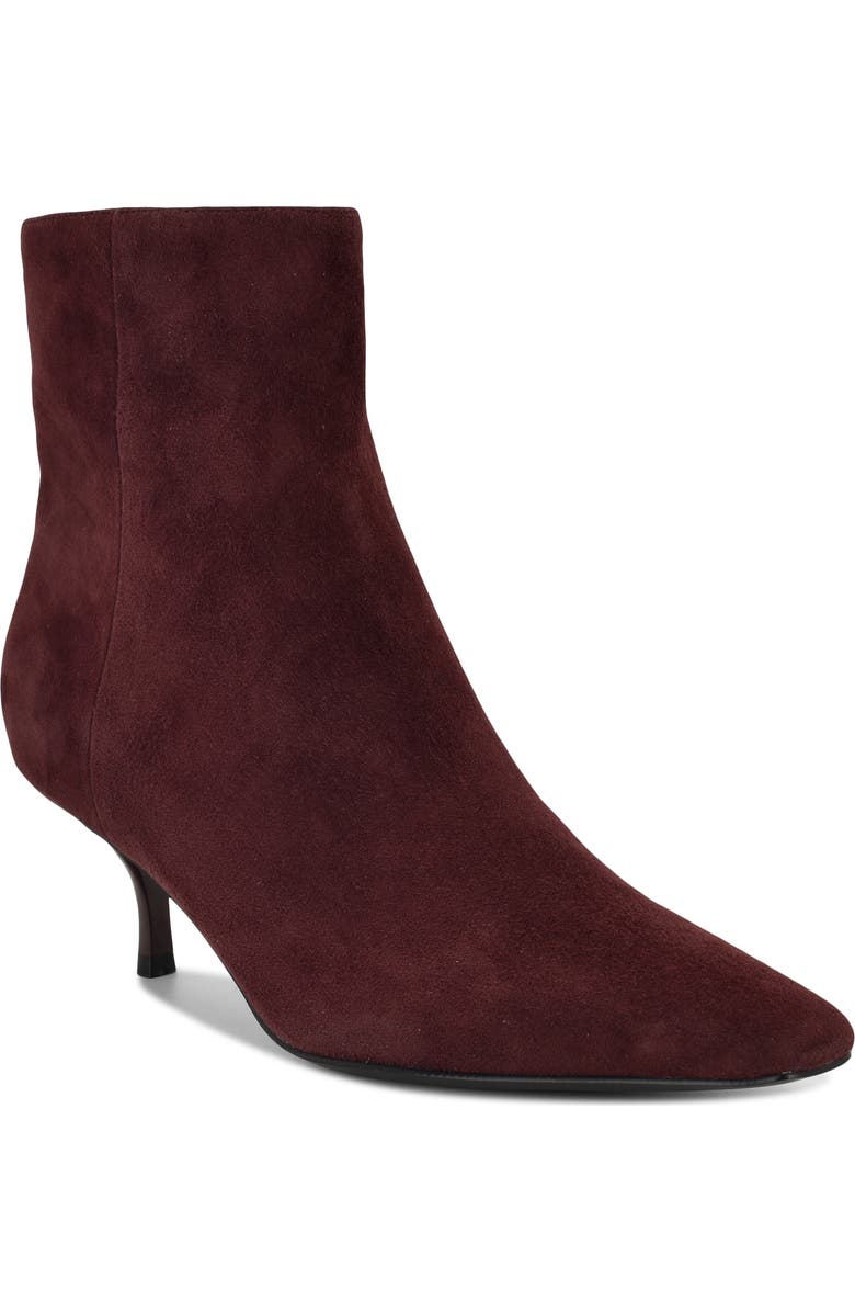Nine West Hermena Kitten Heel Bootie, Main, color, Dark Red