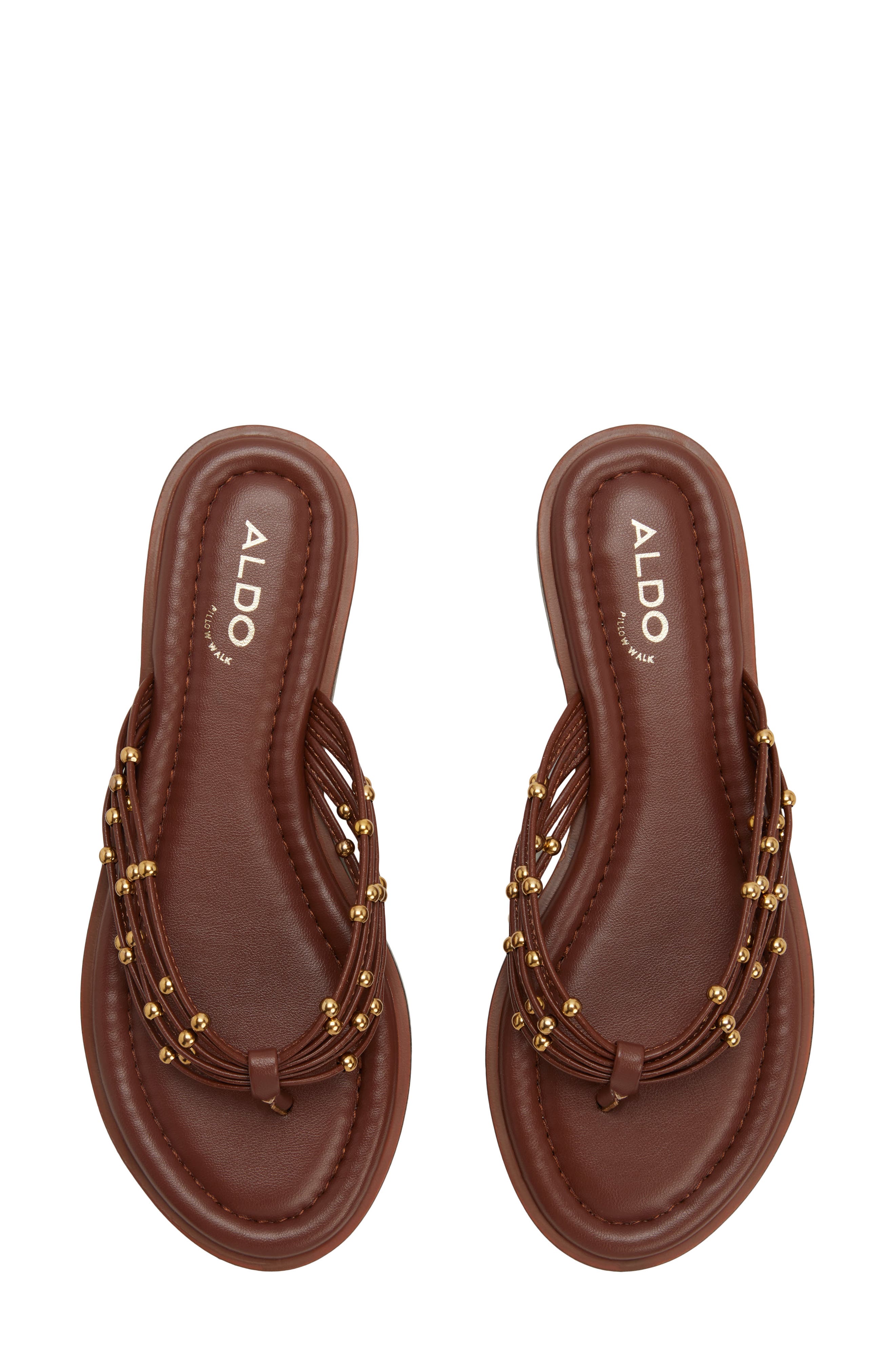 Kallea Flip Flop, Alternate, color, BROWN