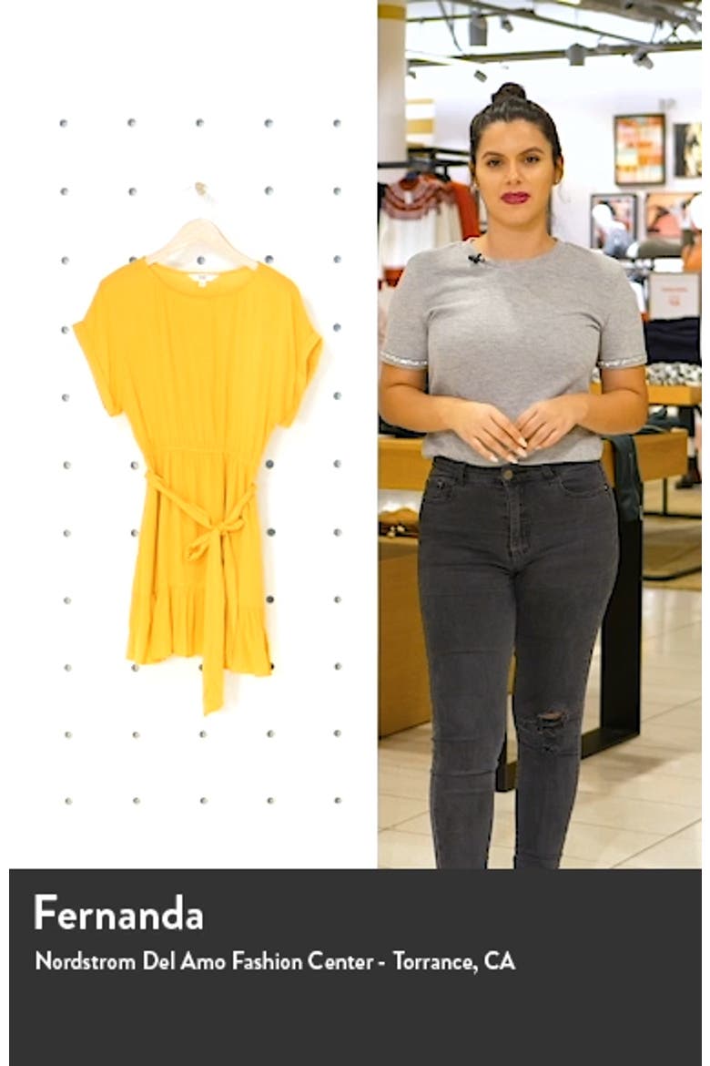 BB Dakota Belted Short Sleeve Crinkle Woven Dress video