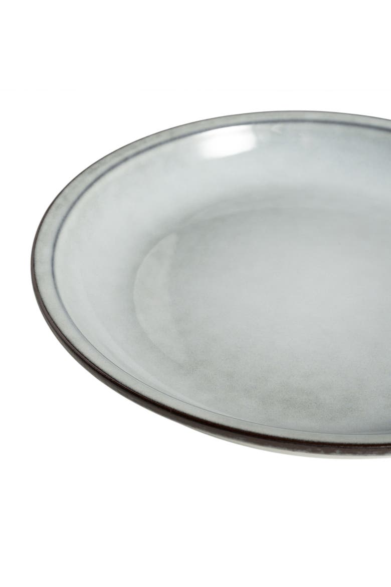 Lily Stoneware Dessert Plate 8" Set of 4, Alternate, color, Blue
