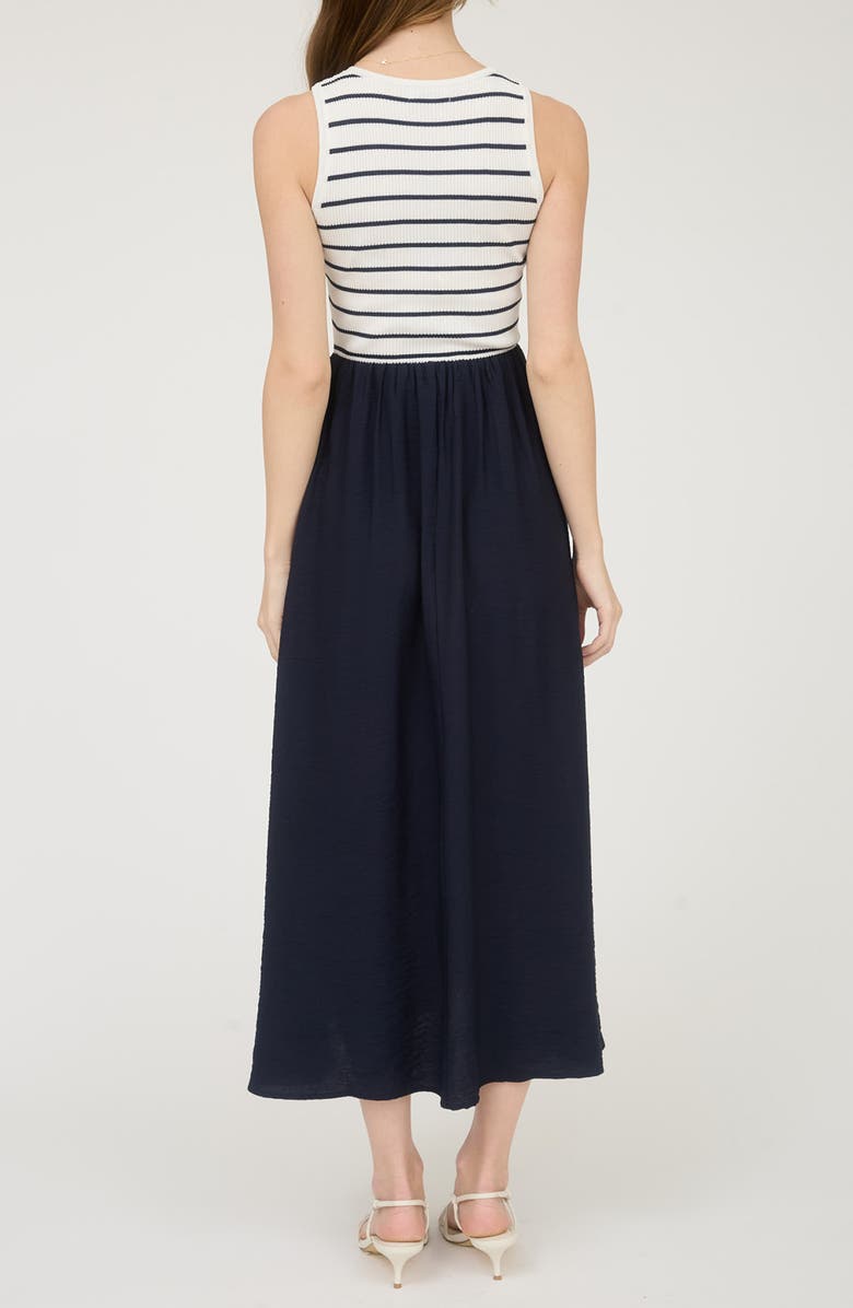 Blu Pepper Sleeveless Midi Dress, Alternate, color,